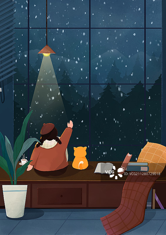 冬天下雪的场景图片素材