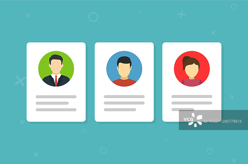 带照片和信息的身份证明文件图标图片素材