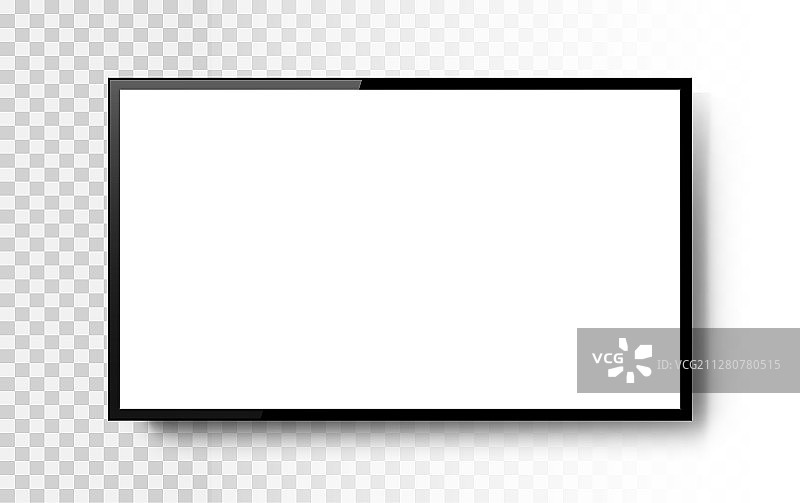 电视背景上的逼真电视屏幕图片素材