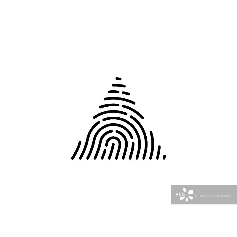 三角形指纹锁安全图片素材