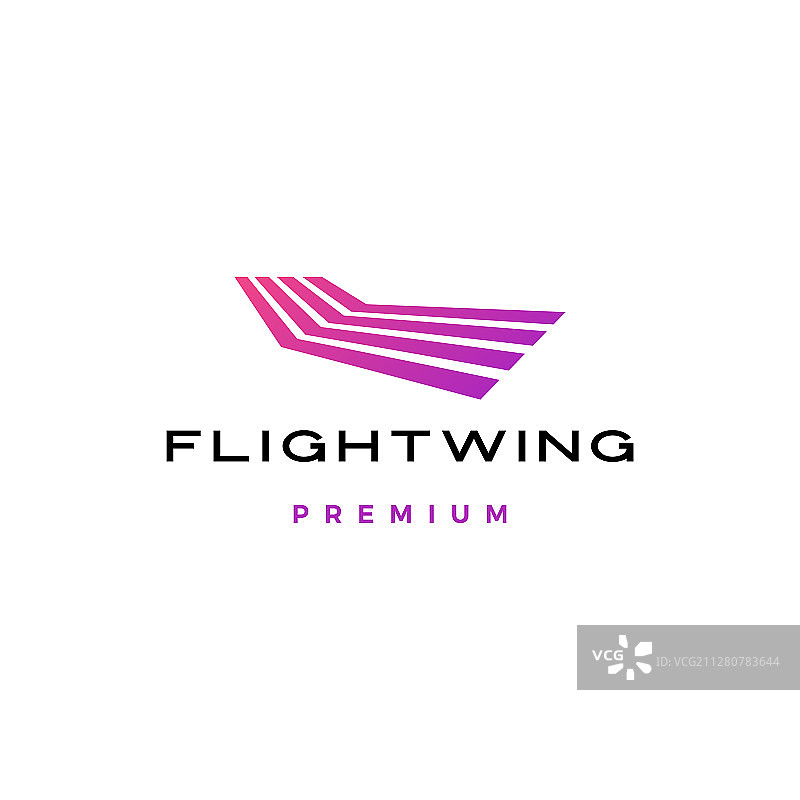 飞行航线机翼条纹标志图标图片素材