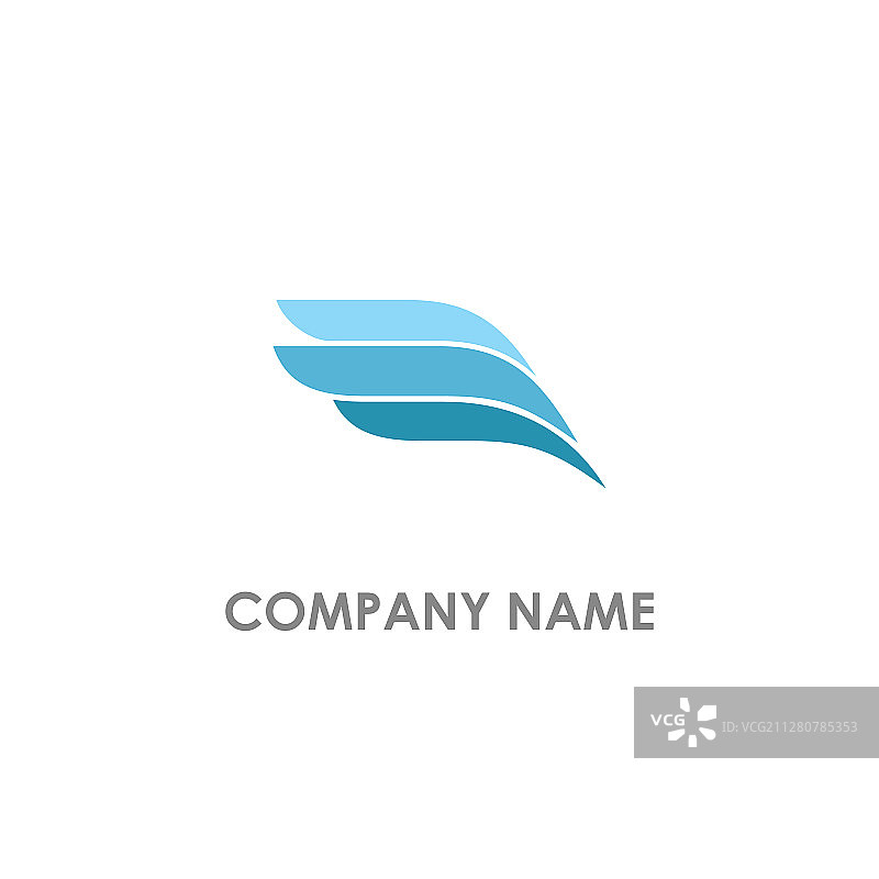 翅膀抽象Logo图片素材