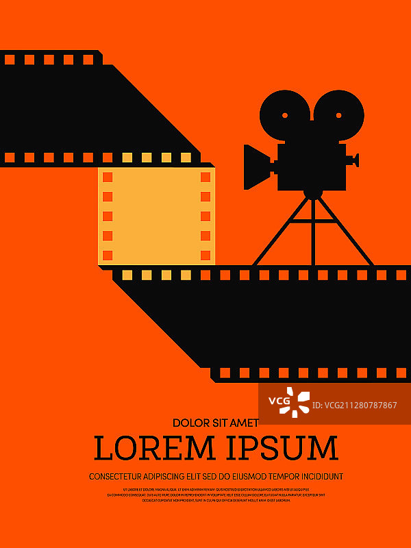 电影和电影现代复古海报图片素材