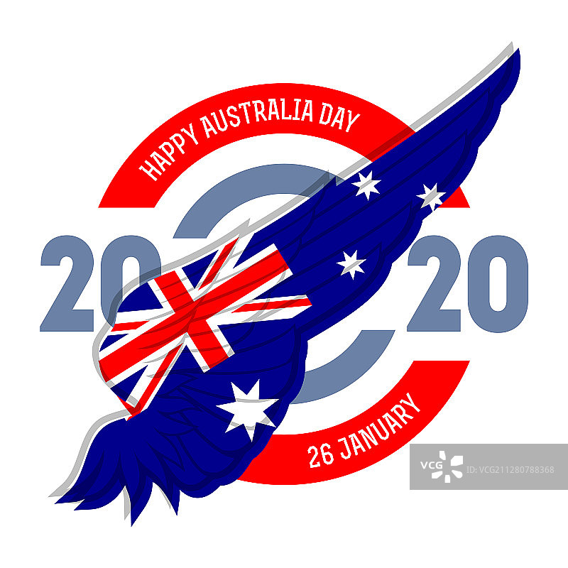 澳大利亚国庆日旗帜海报图片素材