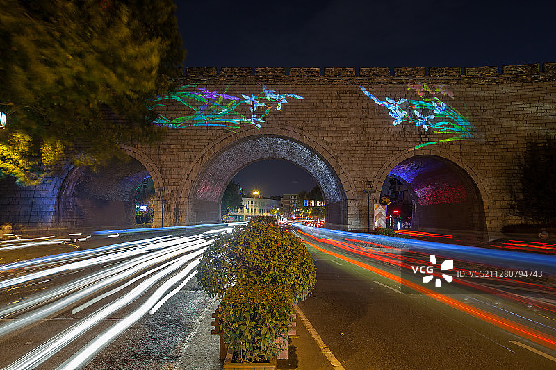 南京明城墙风光图片素材