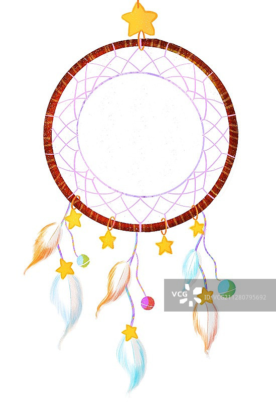 捕梦网白色背景图片素材