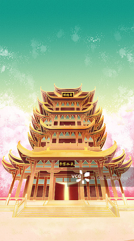 武汉黄鹤楼图片素材