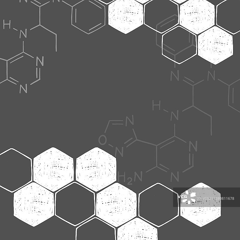 科学化学主题边框图片素材