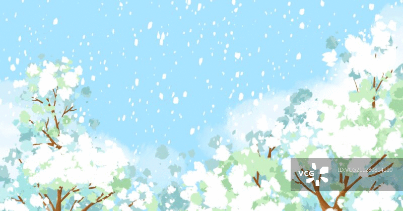 冬季雪景动图图片素材