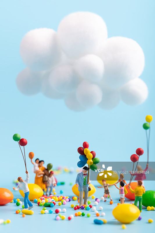 六一儿童节糖果气球孩子快乐玩耍图片素材