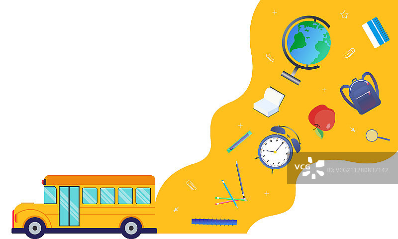 返校背景，带空白文字区域图片素材