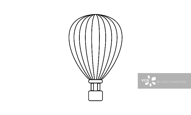 用于教育的彩色热气球图片素材