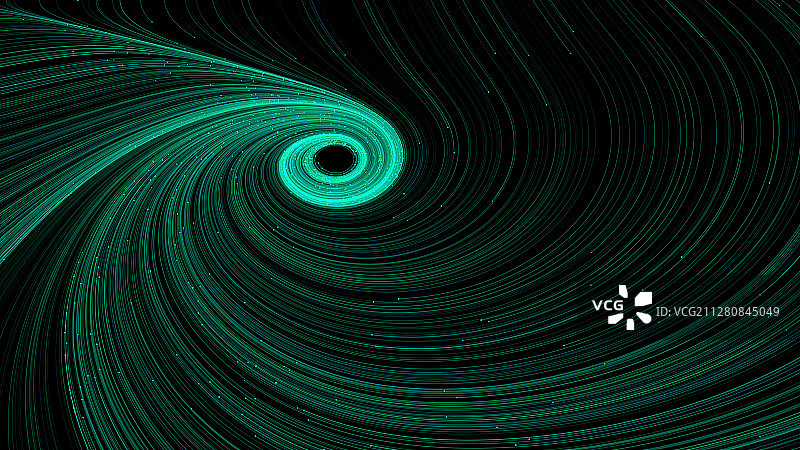 漩涡状延伸感的粒子线条图片素材