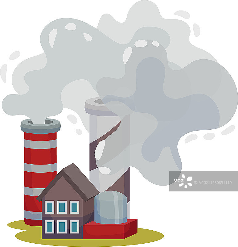 对环境有害的工业工厂图片素材