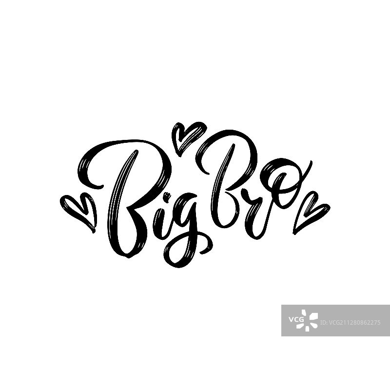 手写文字：大哥手绘字图片素材