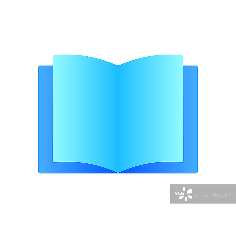 现代风格的书籍图标标志扁平设计图片素材