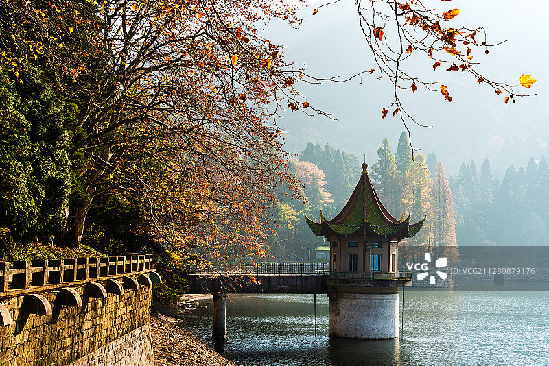 庐山芦林湖图片素材