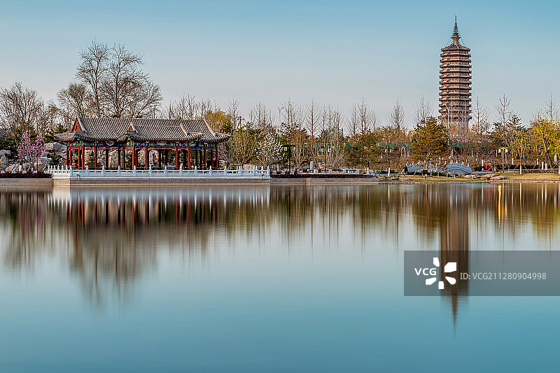 北京市通州区燃灯塔风光图片素材