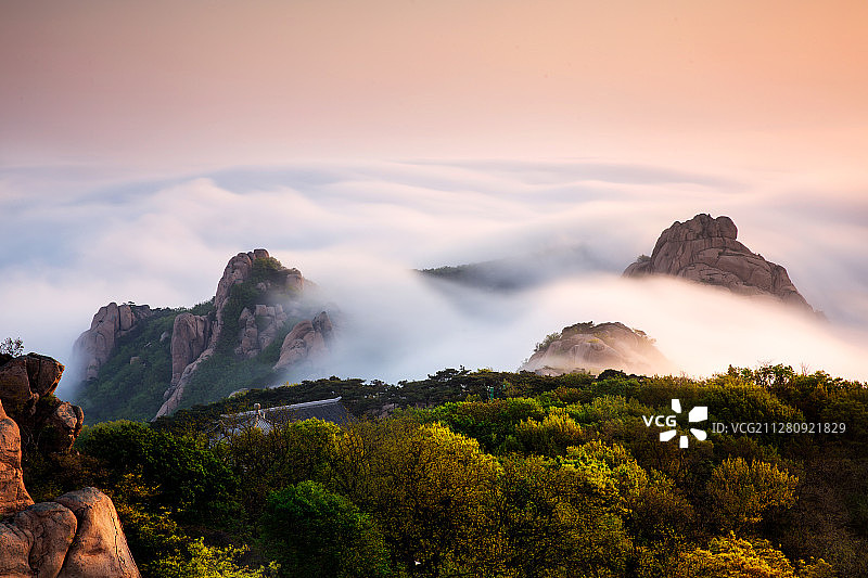 仙山霞海图片素材