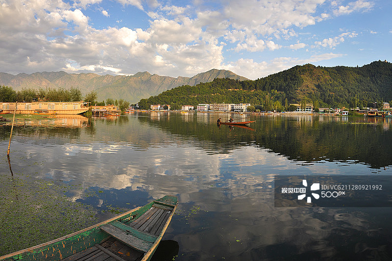 斯利那加达尔湖，克什米尔图片素材