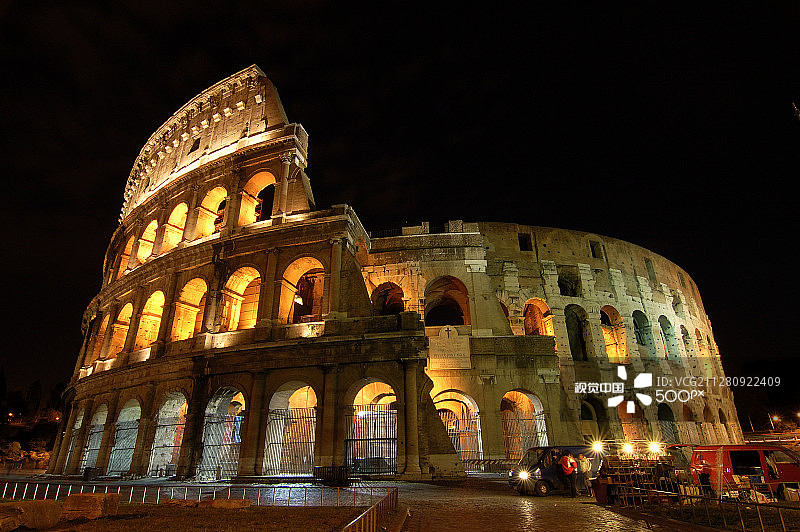 罗马竞技场明信片图片素材