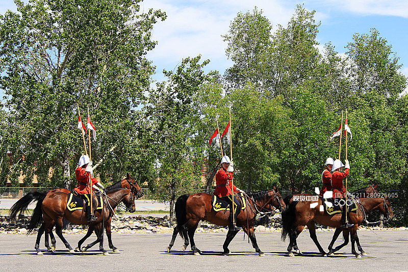 加拿大皇家骑警图片素材