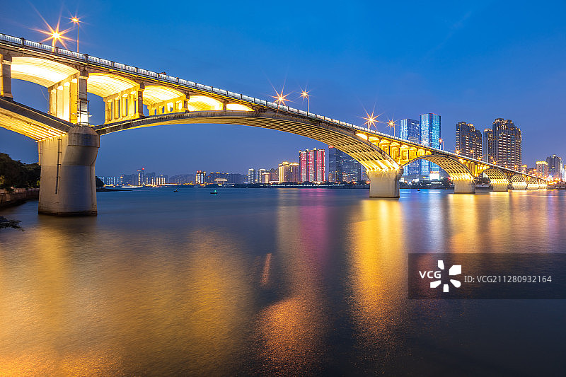 长沙湘江橘子洲大桥图片素材