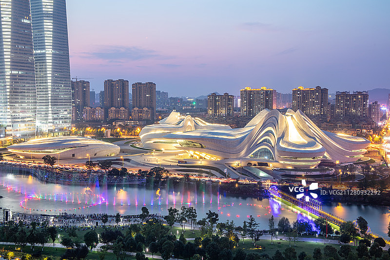 长沙梅溪湖艺术广场图片素材