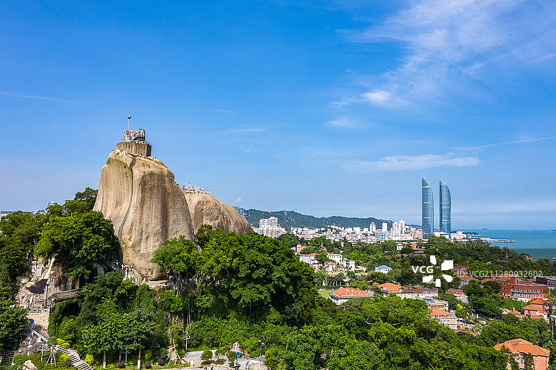 厦门鼓浪屿日光岩城市风光图片素材