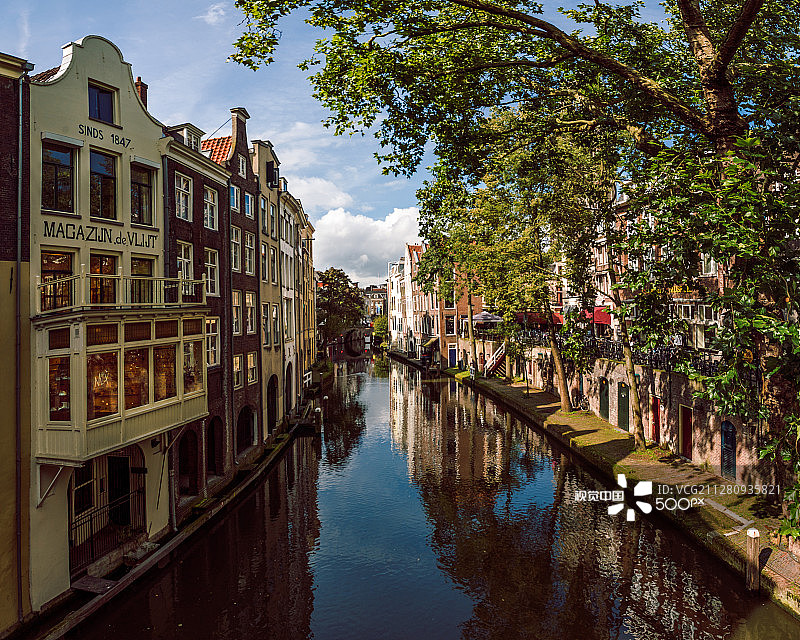 乌得勒支老运河图片素材