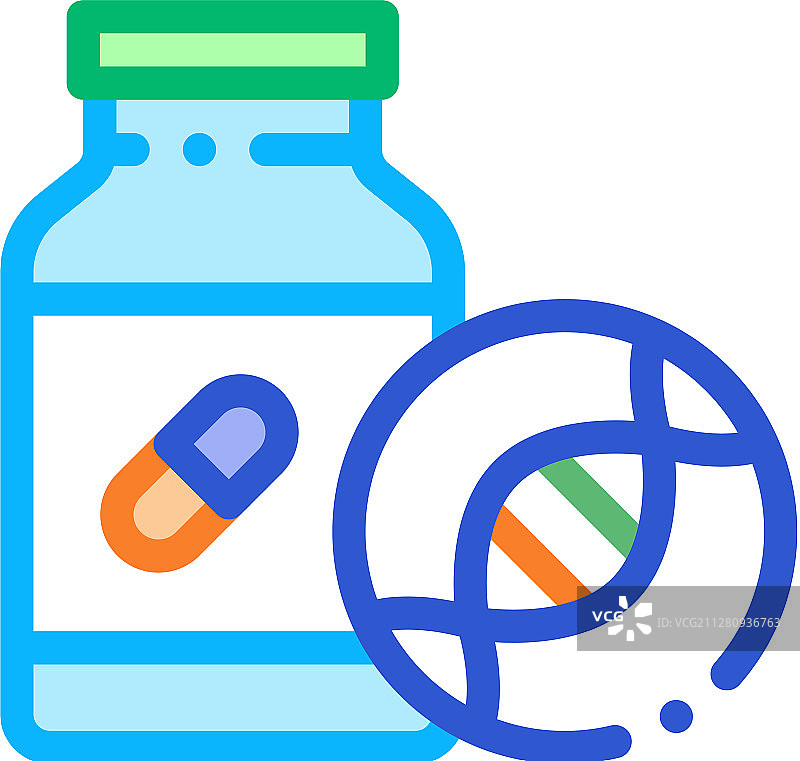 生物黑客医疗药瓶图标图片素材