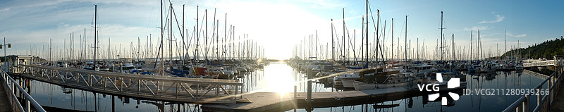 希尔斯霍尔码头全景图片素材