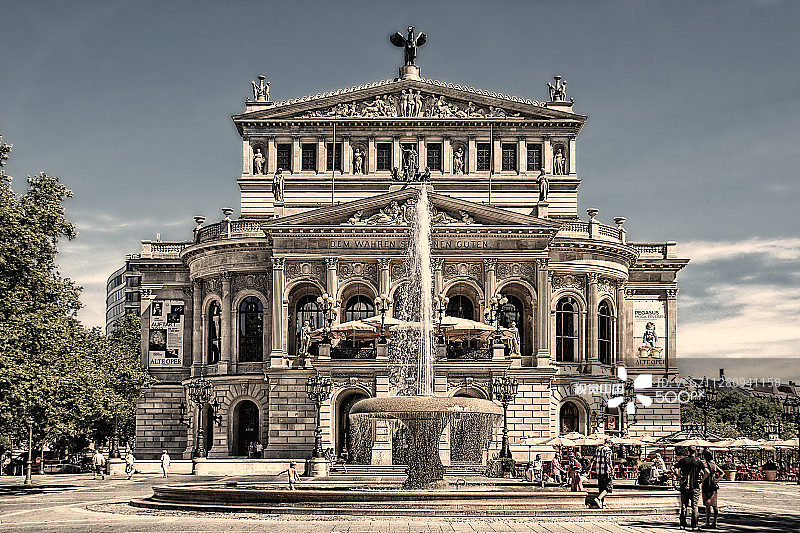 法兰克福老歌剧院图片素材