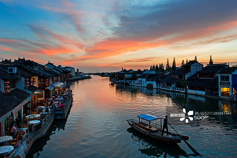 古镇朱家角图片素材