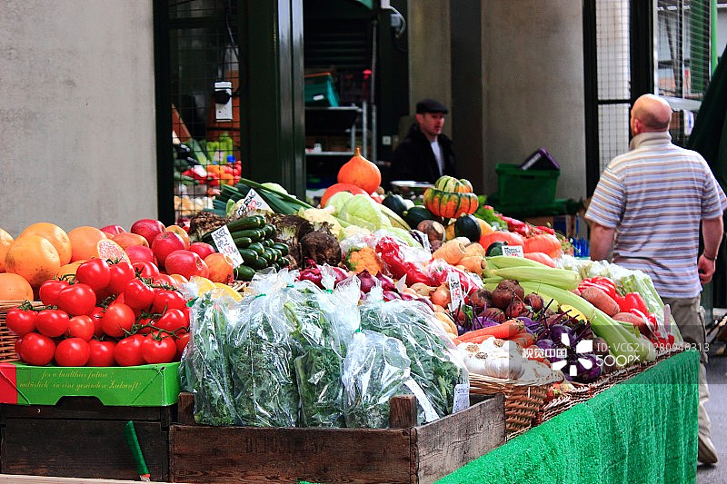 伦敦街头小贩图片素材