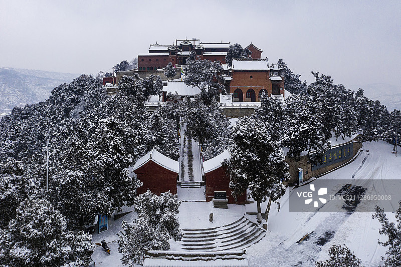 东岳庙雪景图片素材
