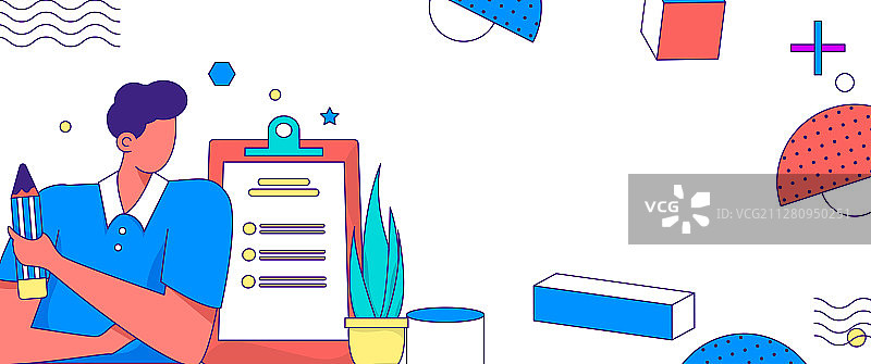 男子邀请别人参与问卷调查图片素材