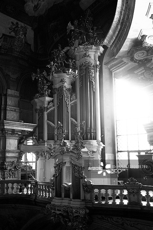 背光管风琴图片素材