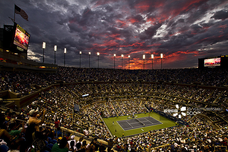 阿瑟·阿什体育场图片素材