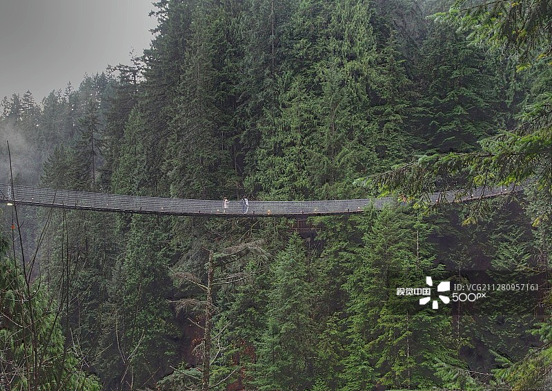 卡皮拉诺吊桥图片素材