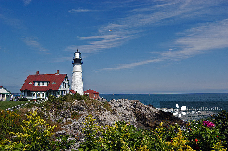 波特兰头灯塔图片素材