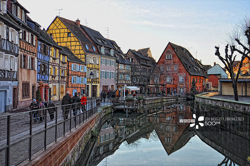 科尔马小威尼斯，法国图片素材