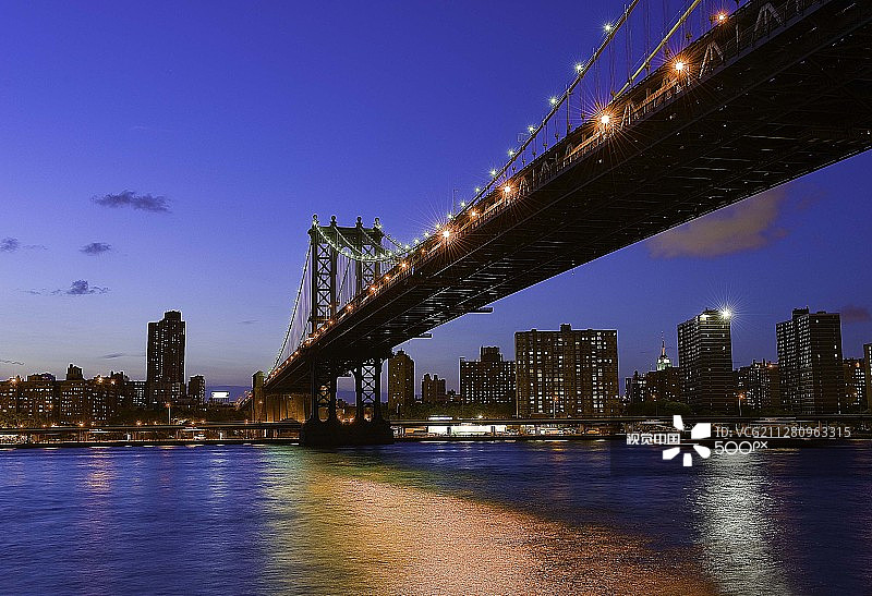 曼哈顿桥图片素材