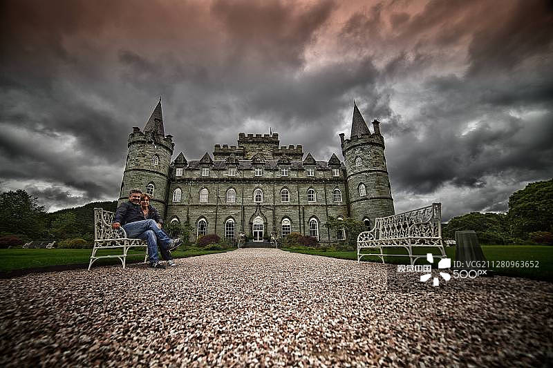 来自因弗雷里城堡的问候图片素材