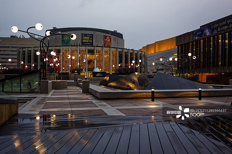 魁北克蒙特利尔艺术广场图片素材