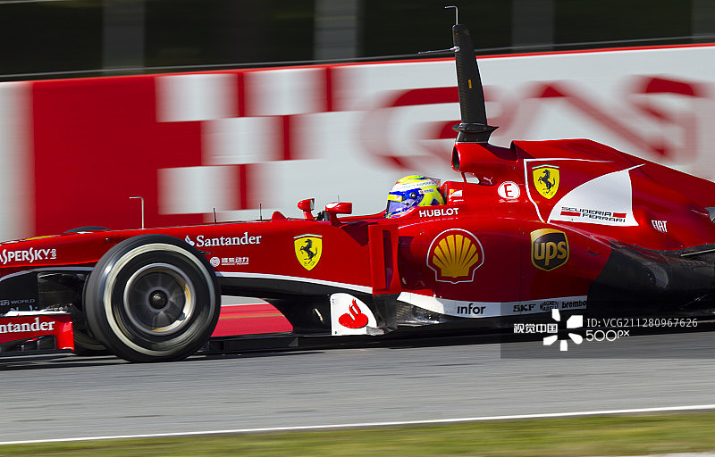 加泰罗尼亚赛道一级方程式车队测试日图片素材