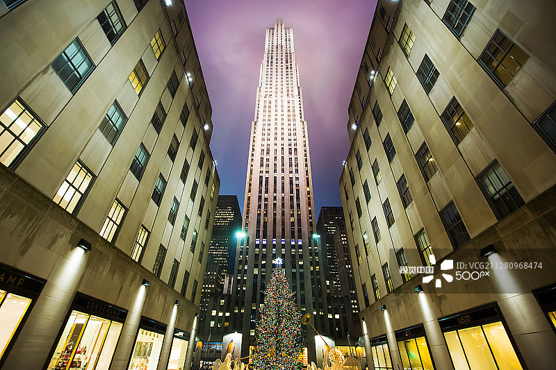 洛克菲勒中心图片素材