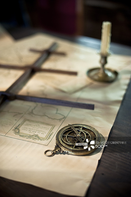 旧星盘图片素材