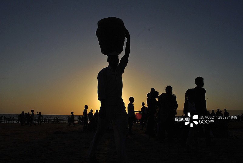 孟买：冰淇淋小贩图片素材