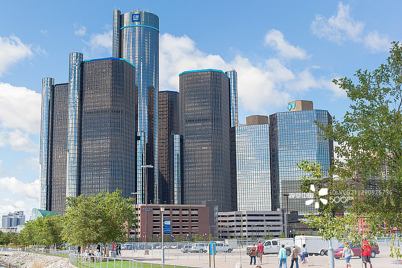 底特律文艺复兴中心图片素材